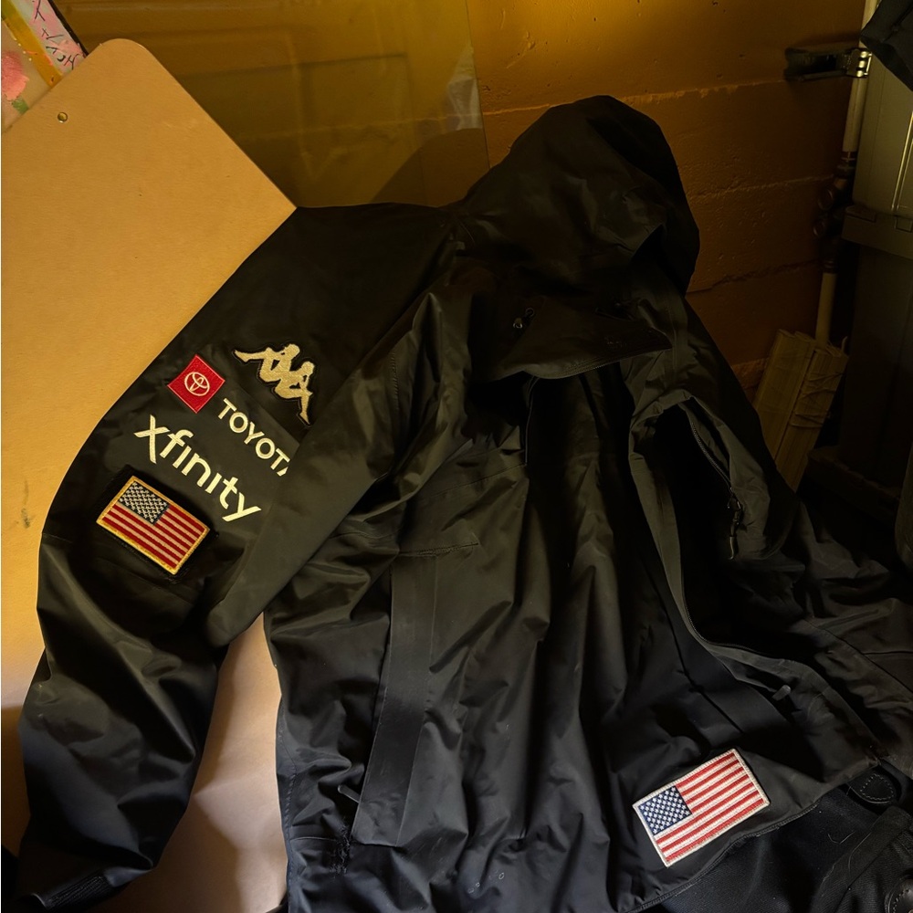 Black Kappa Racing Jacket with Patches